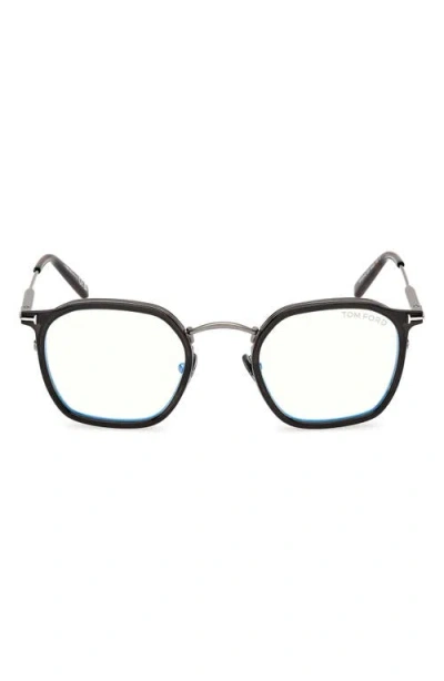 Tom Ford 50mm Round Blue Light Blocking Glasses