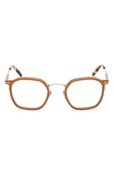 Tom Ford 50mm Round Blue Light Blocking Glasses