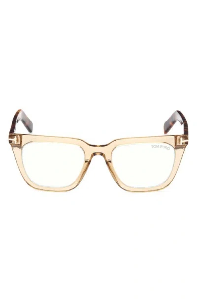 Tom Ford 50mm Square Blue Light Blocking Glasses