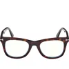 Tom Ford 50mm Square Blue Light Blocking Optical Glasses