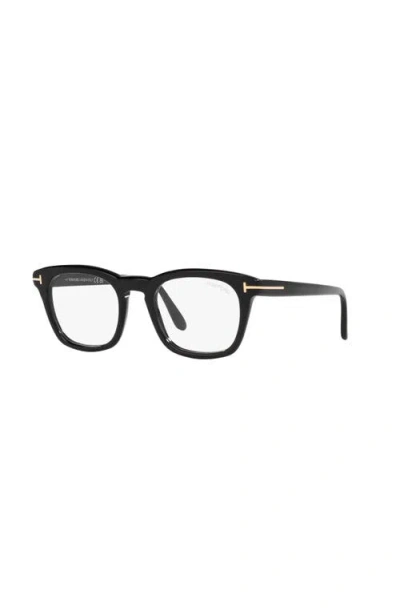 Tom Ford 50mm Square Optical Glasses In Black
