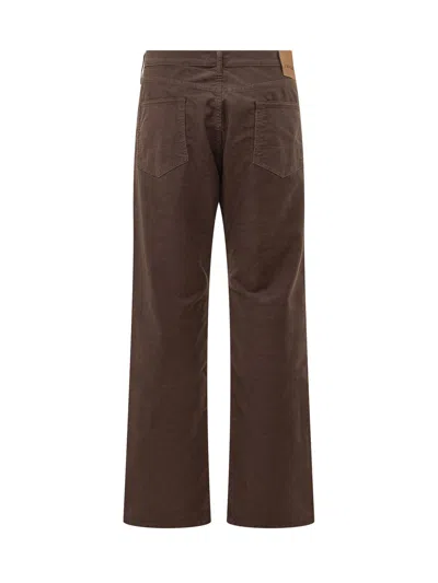 Tom Ford 50s Straight Moleskin Jeans In Dark Cognac