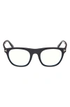 Tom Ford 51mm Square Blue Light Blocking Optical Glasses