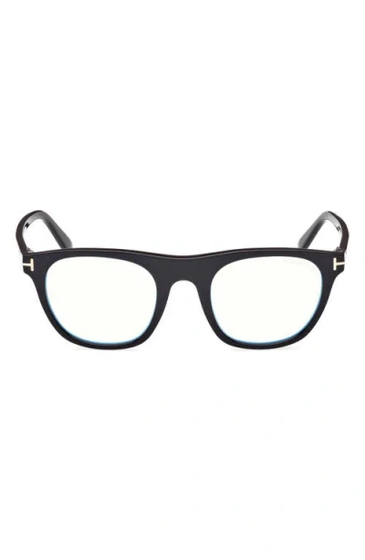 Tom Ford 51mm Square Blue Light Blocking Optical Glasses