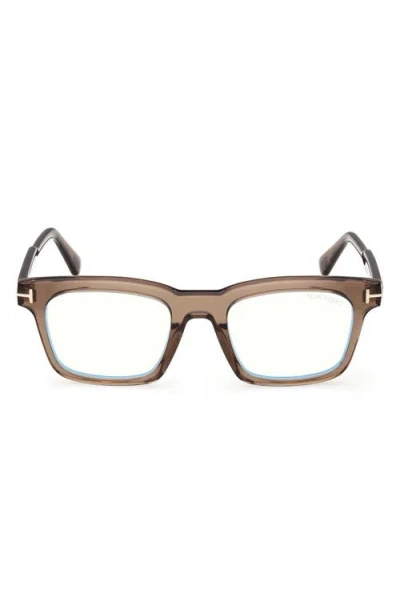TOM FORD TOM FORD 51MM SQUARE OPTICAL GLASSES