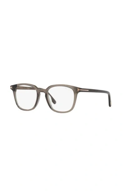 Tom Ford 51mm Square Optical Glasses In Gray