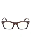 Tom Ford 51mm Square Optical Glasses In Brown