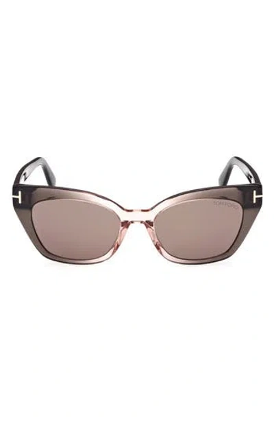 TOM FORD TOM FORD 52MM CAT EYE SUNGLASSES