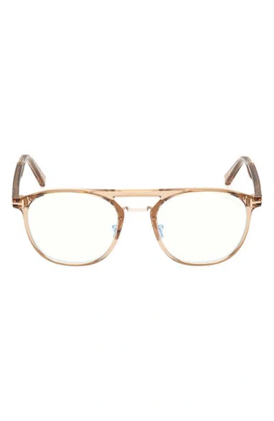 Tom Ford 52mm Pilot Blue Light Blocking Glasses