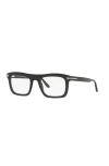 Tom Ford 52mm Rectangle Optical Glasses In Black