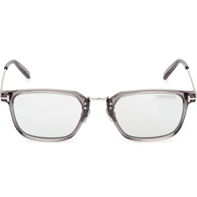 Tom Ford 52mm Rectangular Sunglasses In White
