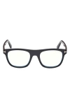 Tom Ford 52mm Square Blue Light Blocking Glasses In Black