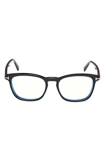TOM FORD TOM FORD 52MM SQUARE OPTICAL GLASSES