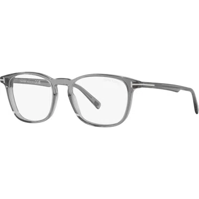 Tom Ford 52mm Square Optical Glasses In Gray