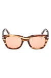 Tom Ford 52mm Square Sunglasses