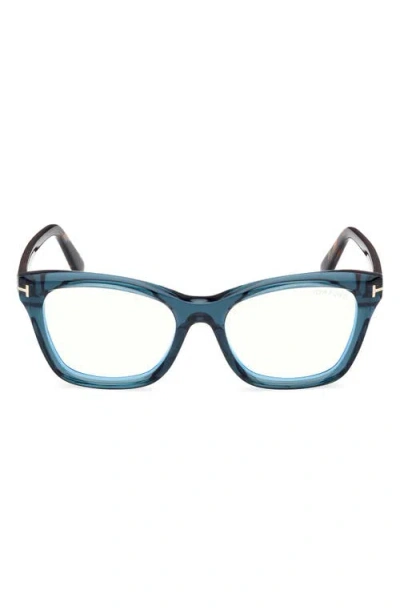 Tom Ford 53mm Cat Eye Blue Light Blocking Optical Glasses