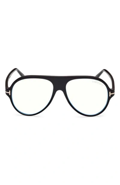 Tom Ford Ft5012b Pilot-frame Glasses In Black