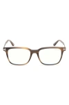 Tom Ford 53mm Square Optical Glasses In Gray
