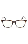 Tom Ford 53mm Square Optical Glasses In Purple