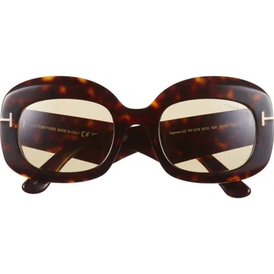 TOM FORD TOM FORD 53MM SQUARE SUNGLASSES