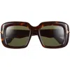 Tom Ford 53mm Square Sunglasses In Brown