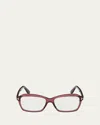 Tom Ford 54mm Blue Block Rectangular Eyeglasses In Neutral