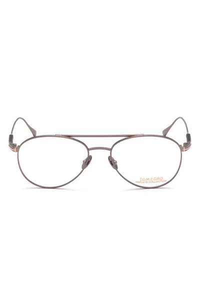 Tom Ford 54mm Pilot Optical Glasses In Black