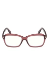 Tom Ford 54mm Rectangular Optical Glasses In Neutral