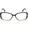 Tom Ford 54mm Rectangular Optical Glasses In Pink