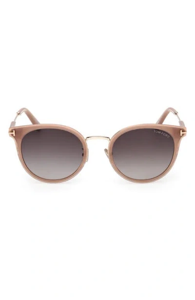 Tom Ford Ft1244-kw Acetate Round Sunglasses