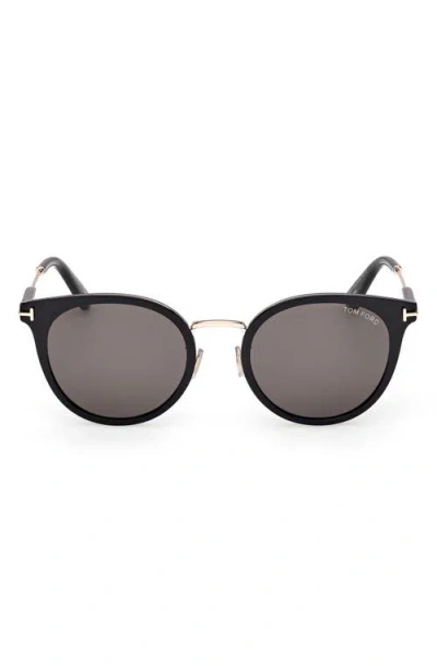 Tom Ford Ft1244-kw Acetate Round Sunglasses