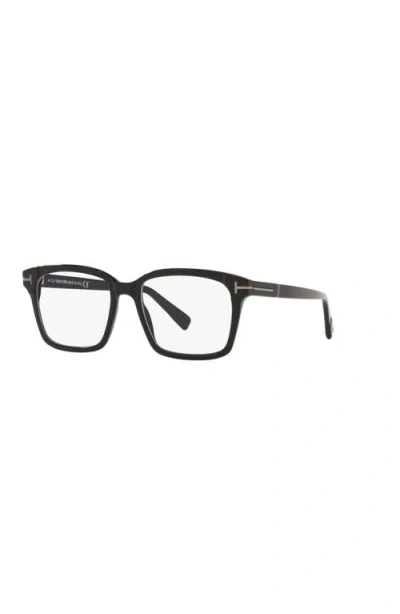 Tom Ford 54mm Square Optical Glasses In Black