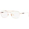Tom Ford 54mm Square Optical Glasses In Gold