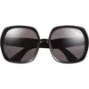 Tom Ford 54mm Square Sunglasses In Black