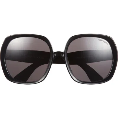 Tom Ford 54mm Square Sunglasses In Black