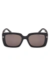 Tom Ford 54mm Square Sunglasses In Black