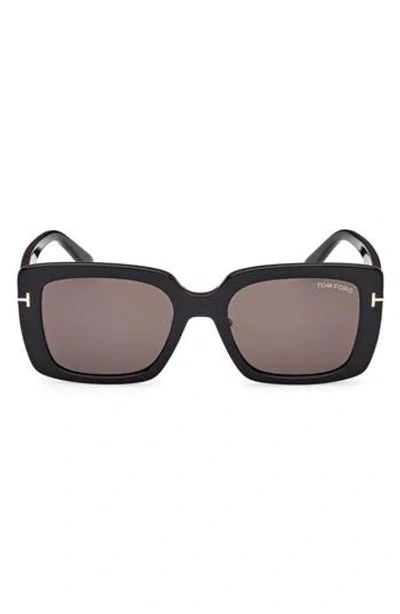 Tom Ford 54mm Square Sunglasses In Black