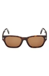 Tom Ford 54mm Square Sunglasses In Brown