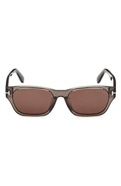 Tom Ford 54mm Square Sunglasses In Brown