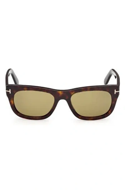 Tom Ford 54mm Square Sunglasses In Brown