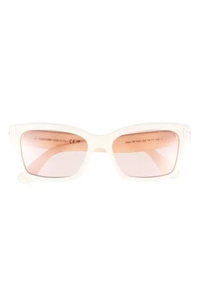 Tom Ford 54mm Square Sunglasses In Pink