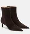 Tom Ford 55 Suede Ankle Boots In Brown