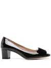 Tom Ford Audrey Velvet Bow Ballerina Pump In Black