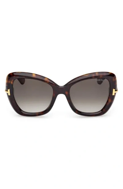 Tom Ford 55mm Butterfly Sunglasses