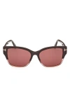 Tom Ford 55mm Butterfly Sunglasses