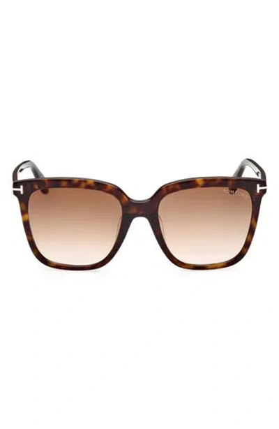 TOM FORD TOM FORD 55MM BUTTERFLY SUNGLASSES