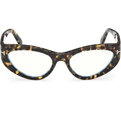 Tom Ford 55mm Cat Eye Optical Glasses In Purple