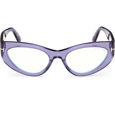 Tom Ford 55mm Cat Eye Optical Glasses In Red