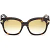 Tom Ford 55mm Icon Square Gradient Sunglasses In Brown