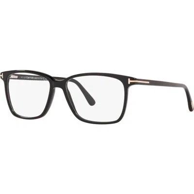 Tom Ford 55mm Irregular Optical Glasses In Black